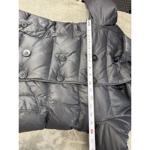 Theory Black Down Puffer Coat Jacket Medium Parka Size M - Picture 12 of 16